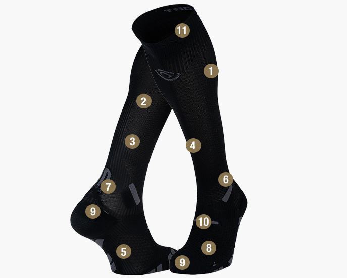 Trail Ultra compression socks black